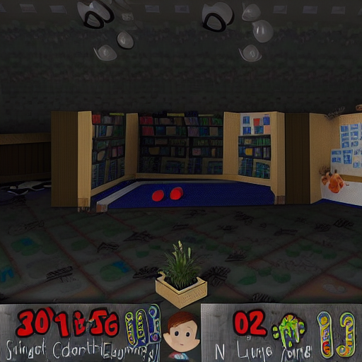 grhmhomelinux's tweet photo. I just had a thought. I was playing around with img2img in #stablediffusion and wondered how difficult it would be to remake #doom textures with img2img and make a custom wad. E1M1 and another map 'in the style of an educational kids game where learning is fun' #doomwads https://t.co/BDAvCTE3qo