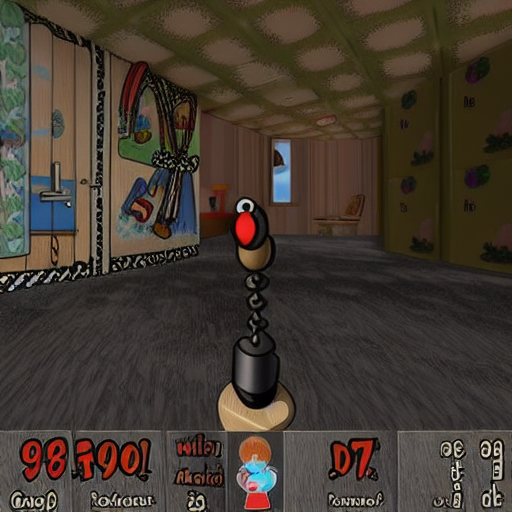 grhmhomelinux's tweet photo. I just had a thought. I was playing around with img2img in #stablediffusion and wondered how difficult it would be to remake #doom textures with img2img and make a custom wad. E1M1 and another map 'in the style of an educational kids game where learning is fun' #doomwads https://t.co/BDAvCTE3qo