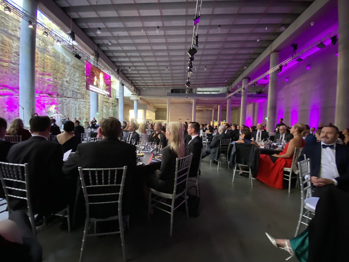 ProfRoyGreen's tweet photo. Inspiring @Innov_Aus awards night at Barangaroo #Cutaway with Minister #EdHusic setting out national vision &amp; sense of purpose for Australia’s #innovation &amp; industry policy @IndustryGovAu @AlboMP @ayrestim @ScienceAU @CoopResearchAus @ScienceChiefAu https://t.co/XhxD77dpUm