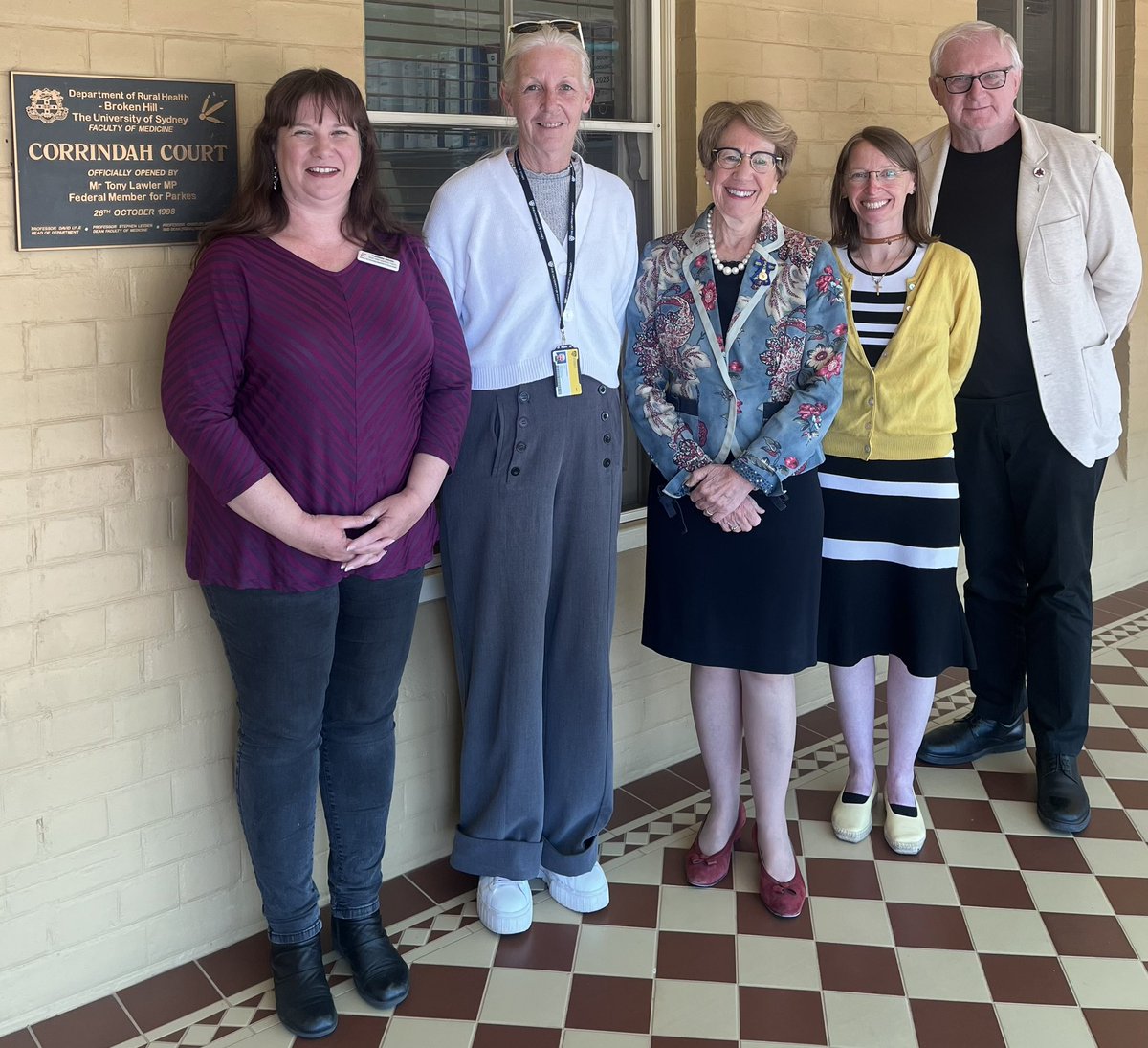 BHUDRH's tweet photo. It was a pleasure to have Her Excellency the Honourable Margaret Beazley, Governor of NSW and Mr Dennis Wilson visit today. Thank you for sharing your time, visiting our students, and allowing us to share our stories with you.
#RuralHealth #LiveWorkStudyResearchRural #GovernorNSW https://t.co/pvrgiklj8P
