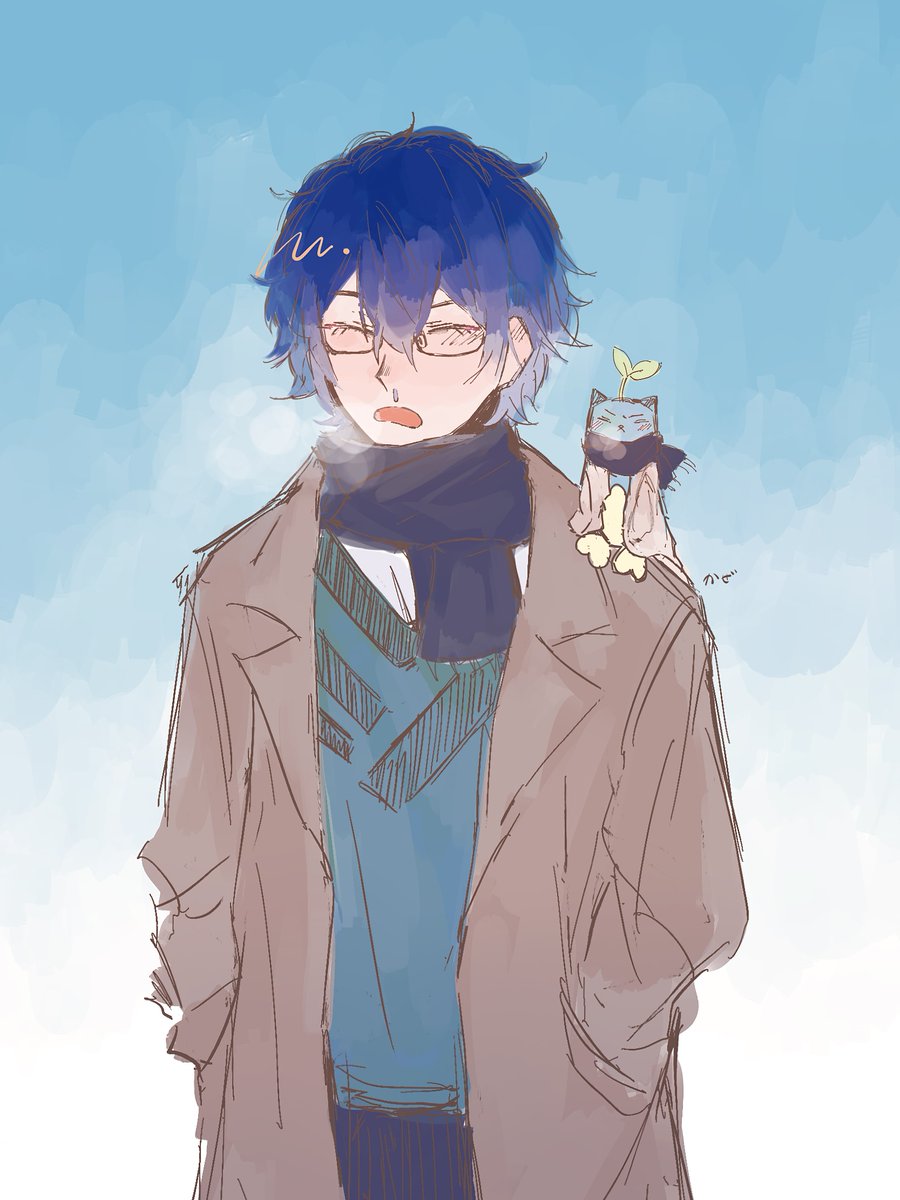 さむい
#まめねことレオス