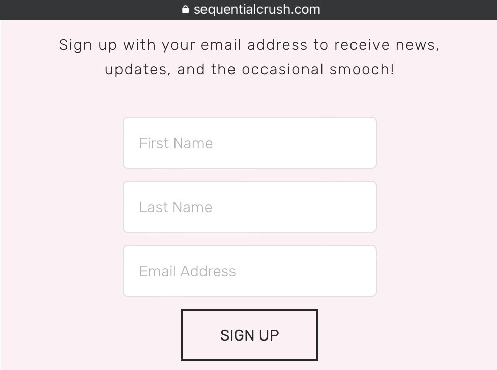 I also have a newsletter! Sign up at the website ❤️