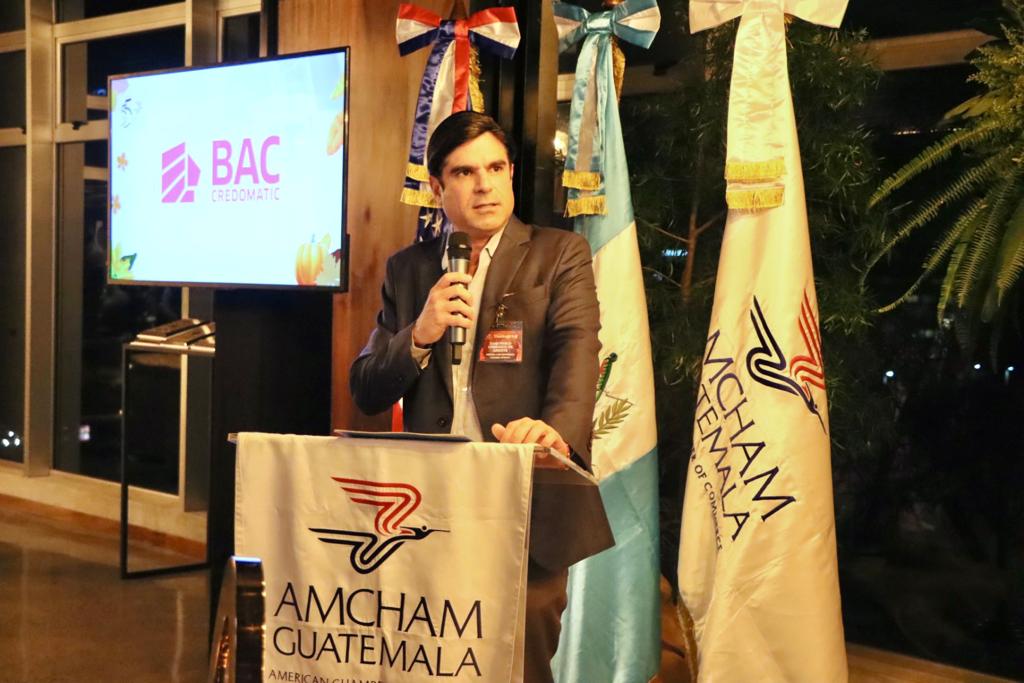 #Thanksgiving | @Jpcarrascodg, Presidente de #AmChamGT, agradeció a los miembros por compartir una visión enfocada al desarrollo de Guatemala a través de la inversión y generación de empleos.