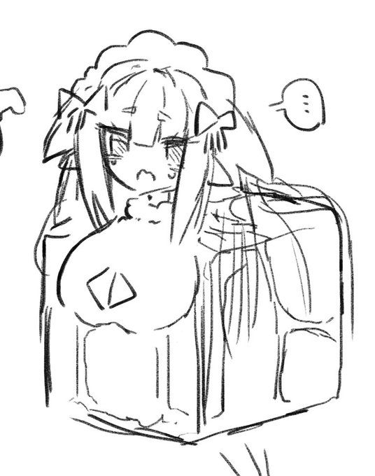 箱化とマウスパッド化フィアーちゃんらくがき 