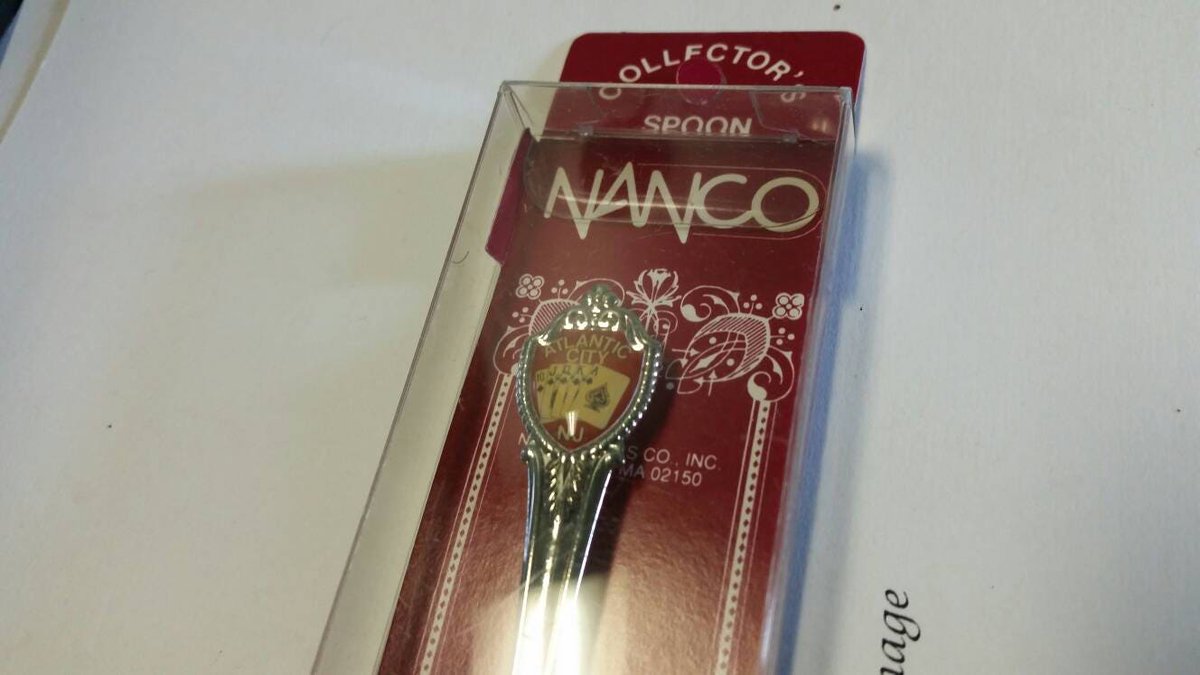 Sagefromage's tweet image. Atlantic City New Jersey Collectible Souvenir Spoon tuppu.net/fc2e54a4 #sagefromage #Etsy #NoveltyItem