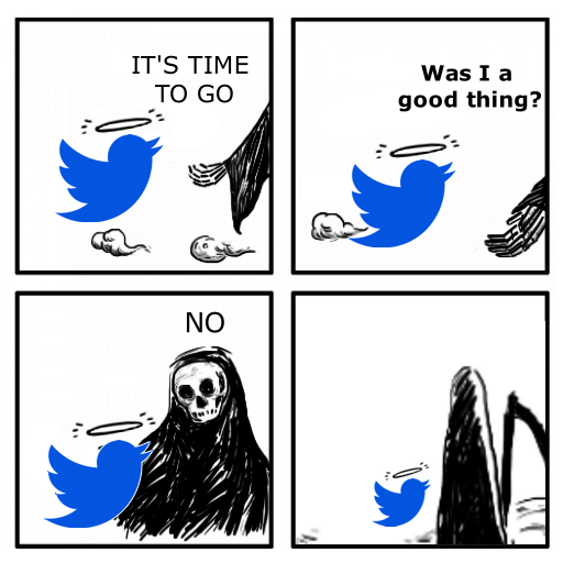 It's time to go Twitter... #RIPTwitter #TwitterOFF
