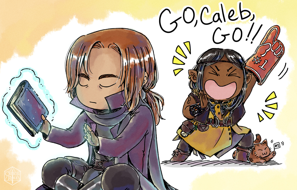 TriaElf9's tweet photo. So, yes, surprise!!!🎉🎉 I did the art for the #MightyNeinReunited trivia reel! Thank you so much @CriticalRole for bringing me on board, it was a blast! I hope everyone enjoyed them ^___^
#CriticalRole #CriticalRoleSpoilers #CriticalRoleArt #CriticalRolefanart https://t.co/16ae9mnKds