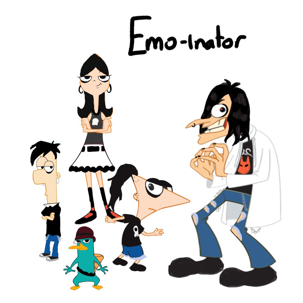 「twitter dead emo phineas and ferb 」Valoのイラスト
