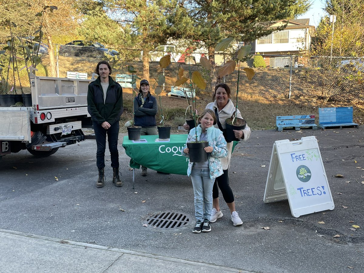 Thank you to <a href="/cityofcoquitlam/">City of Coquitlam</a> for planting trees with us and giving away even more to our community!