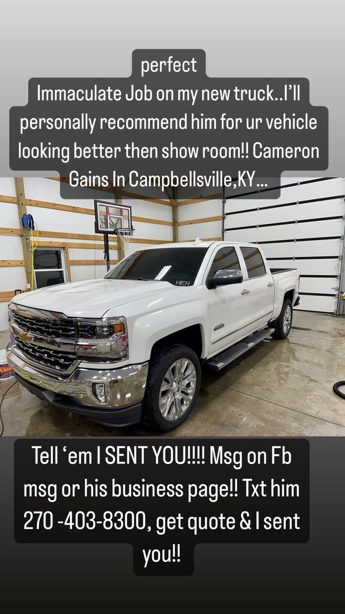 Perfect job my bro Cameron gains did on my truck, txt/call him and say I sent you for a quote!!! Blessed he’s a great friend and kelp it inside his garage until I had time to pick it up a night.. #Ceramiccoat #bestofbest Fb msg him asap or call his number! I SENT YOU