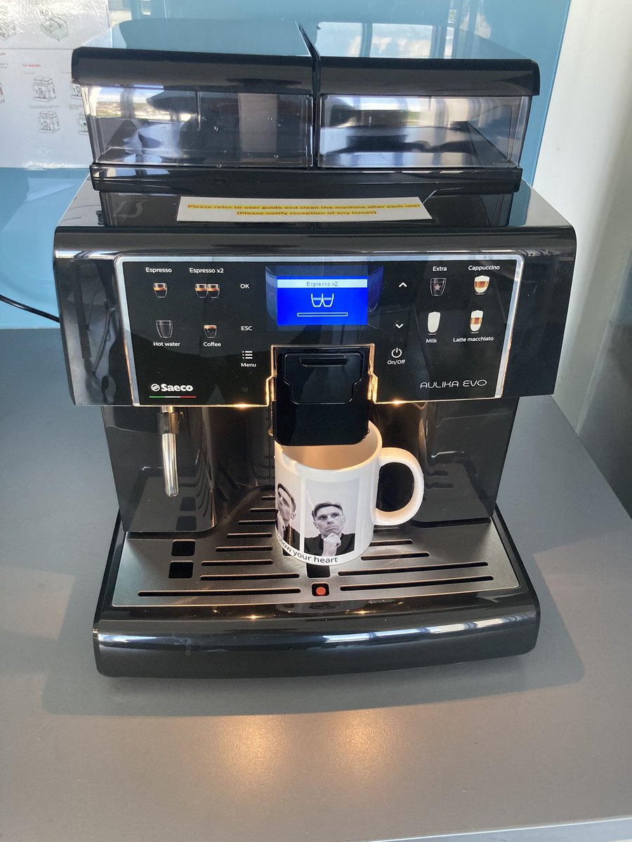 You know it’s a good day when you go back for coffee number 2 and there’s a brand new coffee machine #phdlife