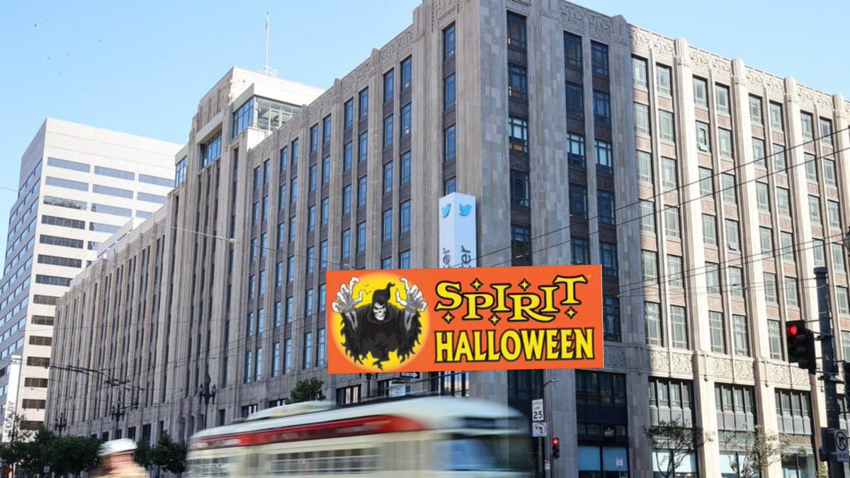 Former Twitter office is now a Spirit Halloween #RIPTwitter