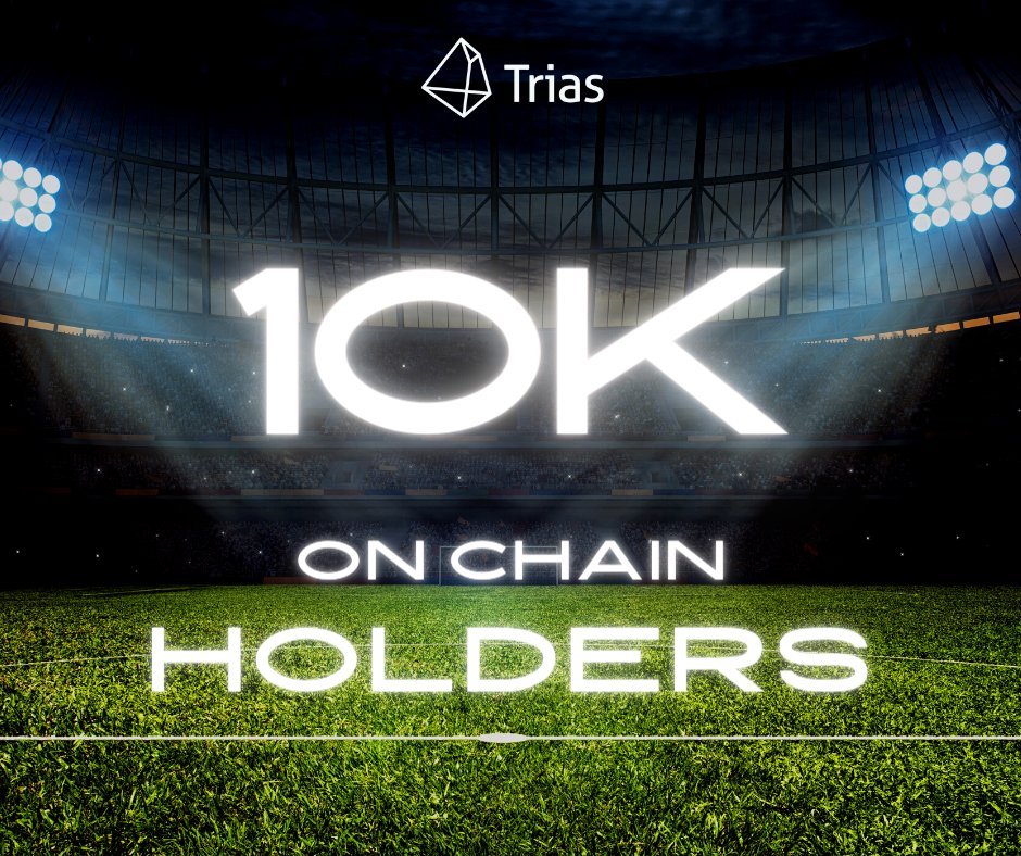 The total addresses holding TRIAS on the chain exceeds 10K！
We will give away 100 Glory Passes to users who rt and️❤️.
A Glory Pass can be used to pick the Football Fiesta 2022 winner and win mystery boxes from a prize pool (>$500,000💰). #Giveaways