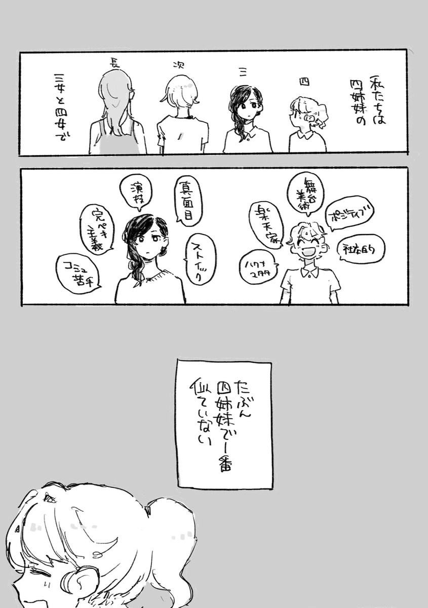 【GLFesサンプル】

にてない姉妹
p24/300円

柳姉妹と青嵐の2人がちょっとでてきます。
にてない姉妹の話です。

#GLFes36 