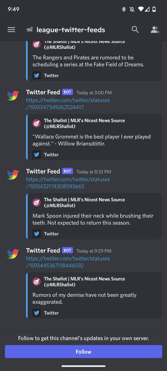 Fake Minnesota Twins tweet media