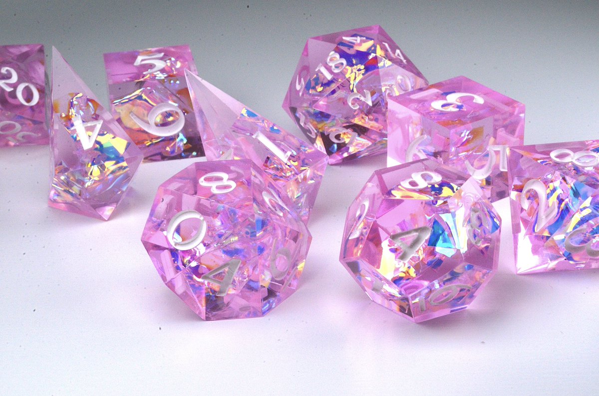 2crit2quit's tweet photo. ✨⚡️
If this room implodes like a dying star you can find me in the other rooms @2crit2quit ~ I’ll be updating the shop in a few days w a bunch of requested sets, stay tuned  
#dice #ttrpg #dicemaker #dnd #deathsave #dicesets https://t.co/QWM3Hy2b7c