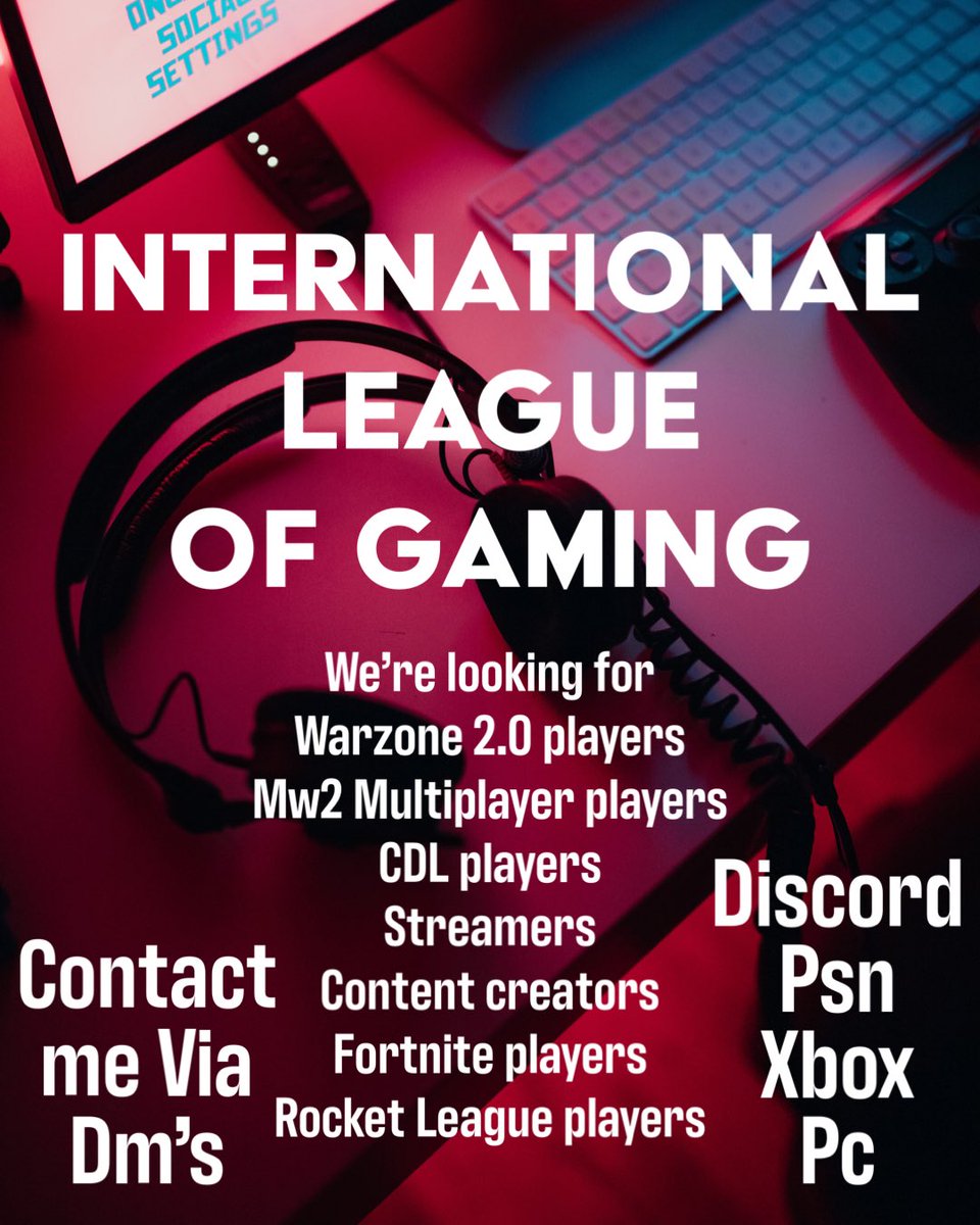 OfficalILG's tweet image. #MW2 #Warzone2 #Fortnite #CDL2023 #TwitchStreamers #ContentCreators #RocketLeague #LFG #PlayStation5 #PlayStation #Xbox #pcgaming @TwitchHost @SupportSmallYT