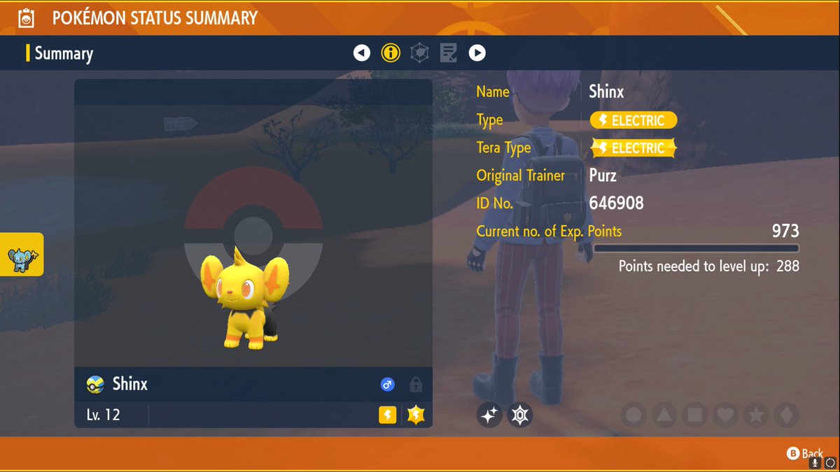 Purzyo's tweet photo. I was too tired to react but omggg its yellow!!!

#PokemonScarletViolet https://t.co/sU0pK1GrTy