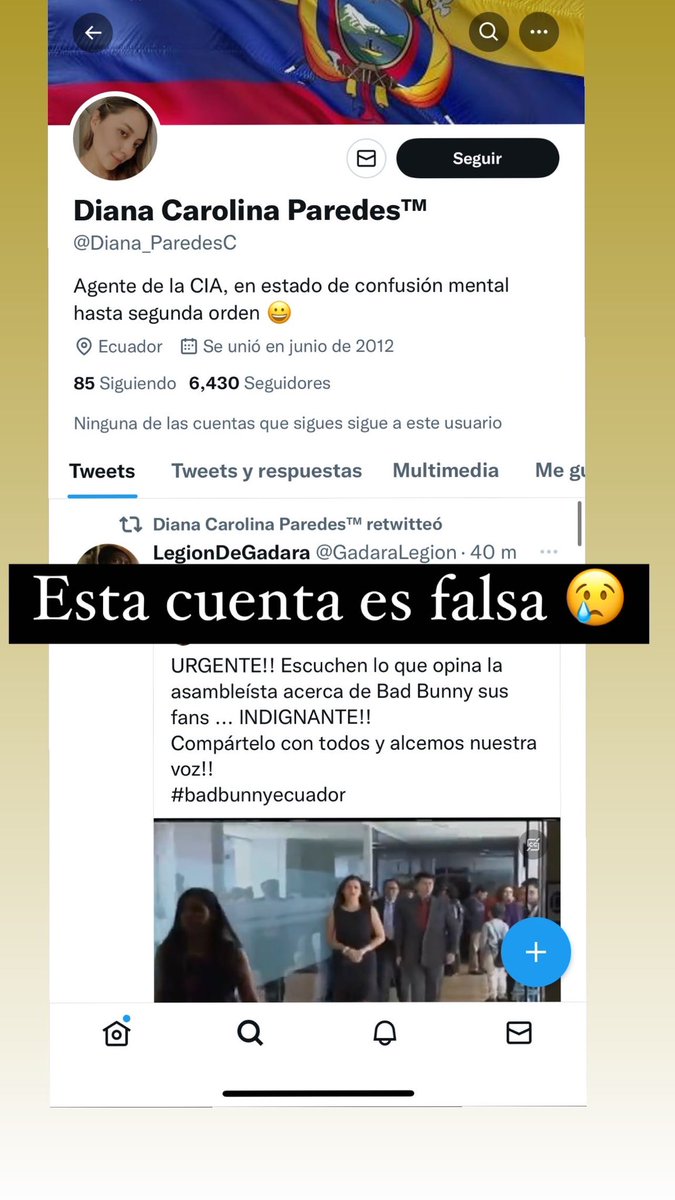 Hola amigos esta cuenta es falsa, por favor 😔💕 #DianaCarolina