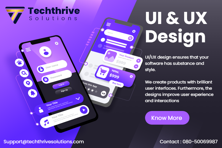 uxturm's tweet image. #TechthriveSolutions is a software development company in India that creates rich digital experiences. It aligns strategy, design, and engineering expertise to deliver great omni channel solutions.
Reach us +91-8050069987
visit our website
techthrivesolutions.com
#uxdesign