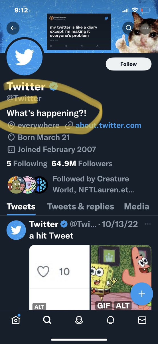 Twitter’s bio is just perfect