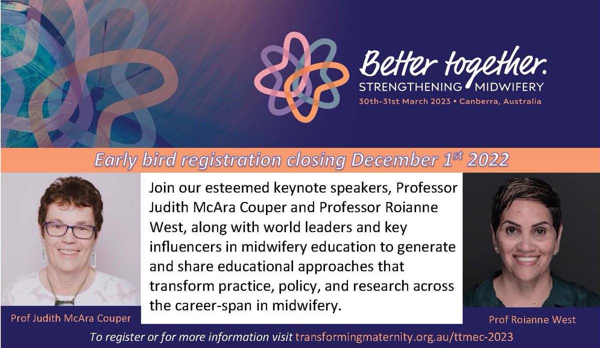 AllisonCummins2's tweet photo. Come along to our #TTMEC conference - early bird registrations close soon @DebDavis100 @AndreaGilkison @CramerRhian https://t.co/ADk2VV8zyg