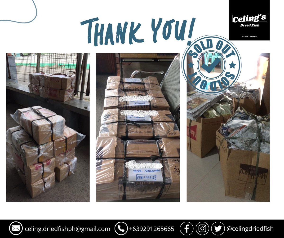 celingdriedfish's tweet photo. As much as we value the quality of our products, we also value the good packaging and delivery of your orders. 📦📦
Thank you for supporting our small business! 💙

We are open to more resellers. Message us now. 👇
+639291265665
.
.
.
.
#wholesale #goodpackaging #qualitydriedfish https://t.co/gELzPHTYJ9