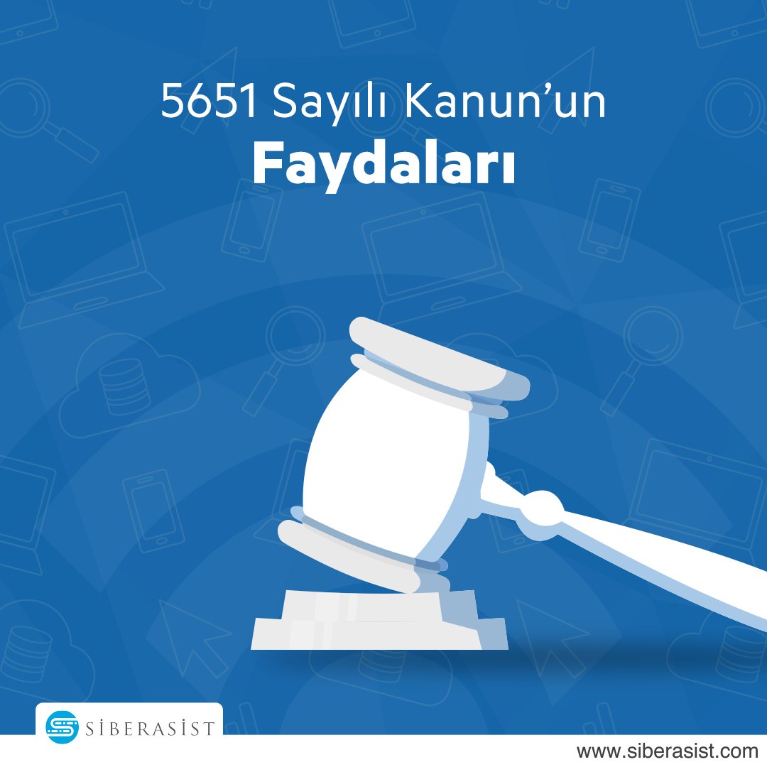 siberasist's tweet photo. 5651 Sayılı Kanun’un amacı toplu wi-fi hizmeti sunan kurumların veya işletmelerin internet hizmetinin kimler tarafından ve ne amaçla kullanıldığının kayıt altına alınmasıdır.📝 

5651 uyum danışmanlığı hakkında bizimle iletişime geçebilirsiniz.📌

#Siberasist #5651SayılıKanun https://t.co/rsSjwS4h2S