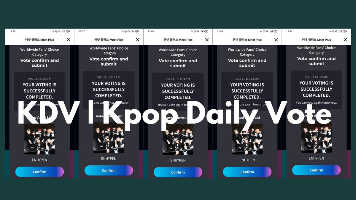 om_benu's tweet photo. Congratulations #ENHYPEN for winning both poll and most proof 🎉🎉

🎫 20 MAMA votes have been casted

Ps. 500 #MAMAVOTE per day are still available. Starting from $1/IDR 15K = 30 votes. DM to reserve/buy.

#KDVproof https://t.co/Z6xJ5tIIyQ