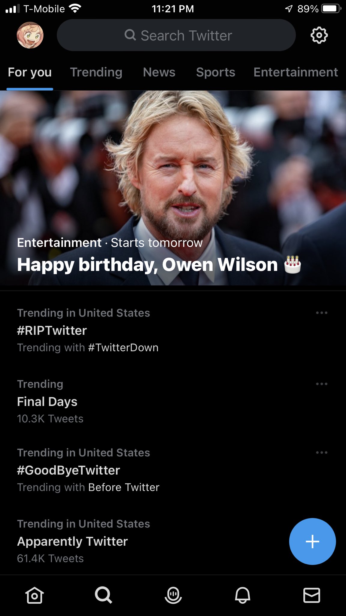 What a time to be alive. happy birthday owen wilson 