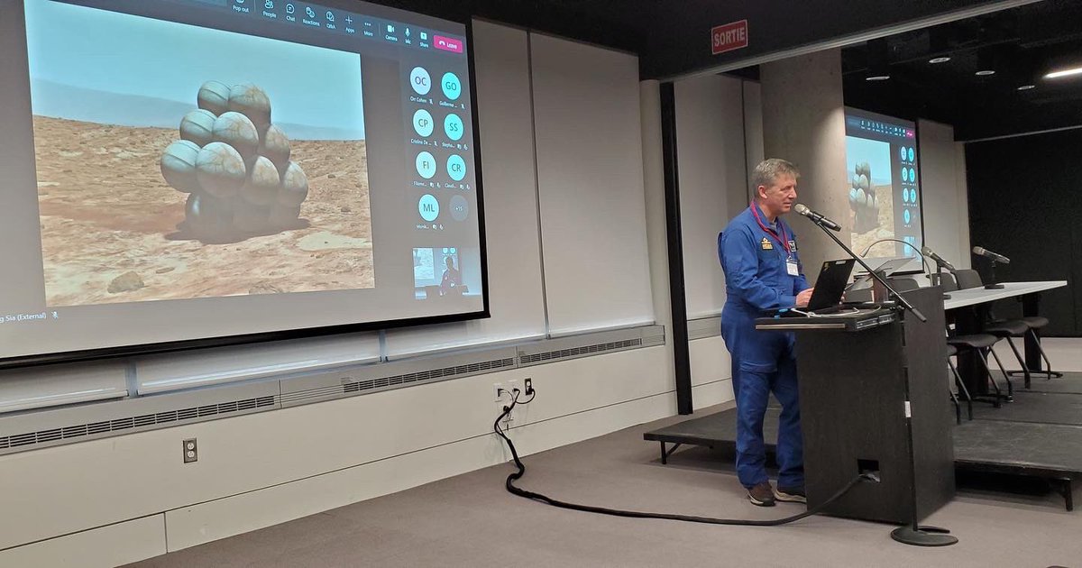 It was great to hear from Roberto Vittori this morning at the <a href="/ESA_Tech/">ESA Technology</a> @canada_mars Moving to Mars Workshop. Can’t wait to see what is in store for tomorrow!