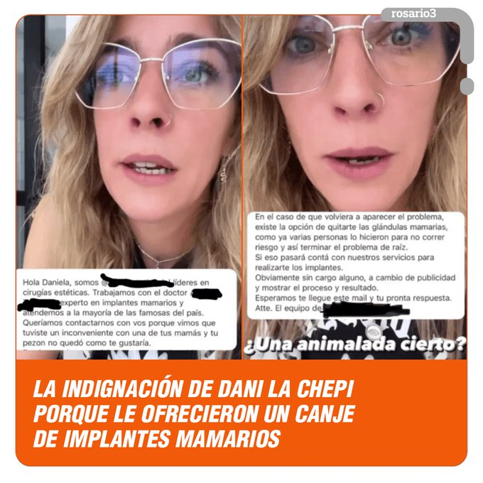 Rosariotres's tweet photo. 📱 Si bien la actriz y cantante se caracteriza por su sentido del humor, esta vez se mostró visiblemente angustiada e hizo un llamado a la reflexión.
Link de la nota 👉 https://t.co/59gUCsQDNH
#rosario3 #chepi #implantes #instagram #canje https://t.co/jBnVKrAFy7