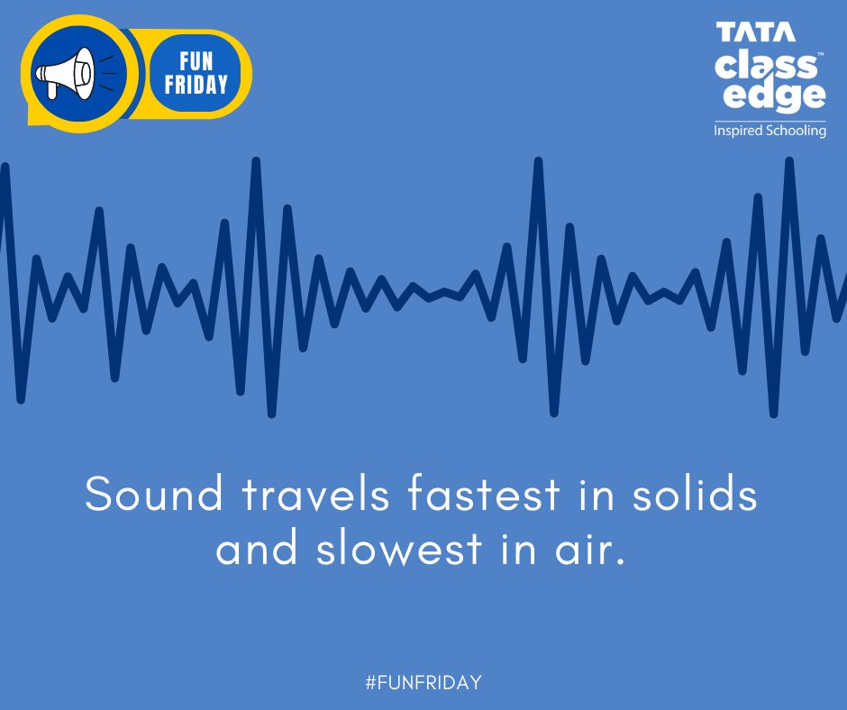 #Funfriday

#funfactfriday #friday #sound #Tataclassedge #edtech #education #technology #indianschools #learning #digitallearning #teaching #digital #school