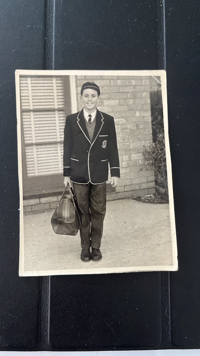 Found an old photo of my Dad’s 1st day of school circa 1953