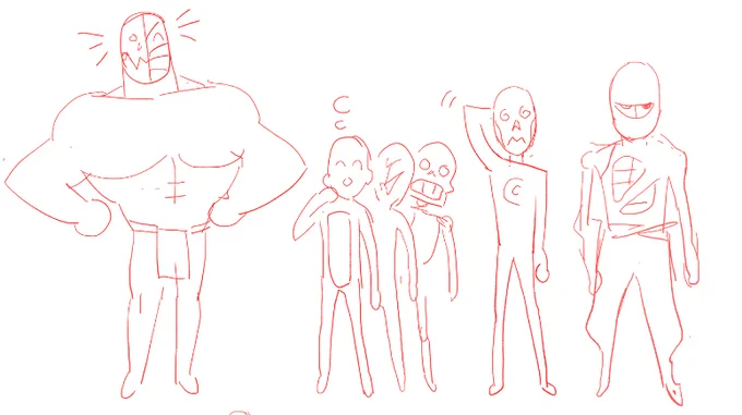 anyways  in the midst of chaos look at this old doodle i had for height charts. the funniest thing here is that i gave Broderick...a fundoshi to cover.. nothing up with but i may just give it to him cause i like the design LOL 