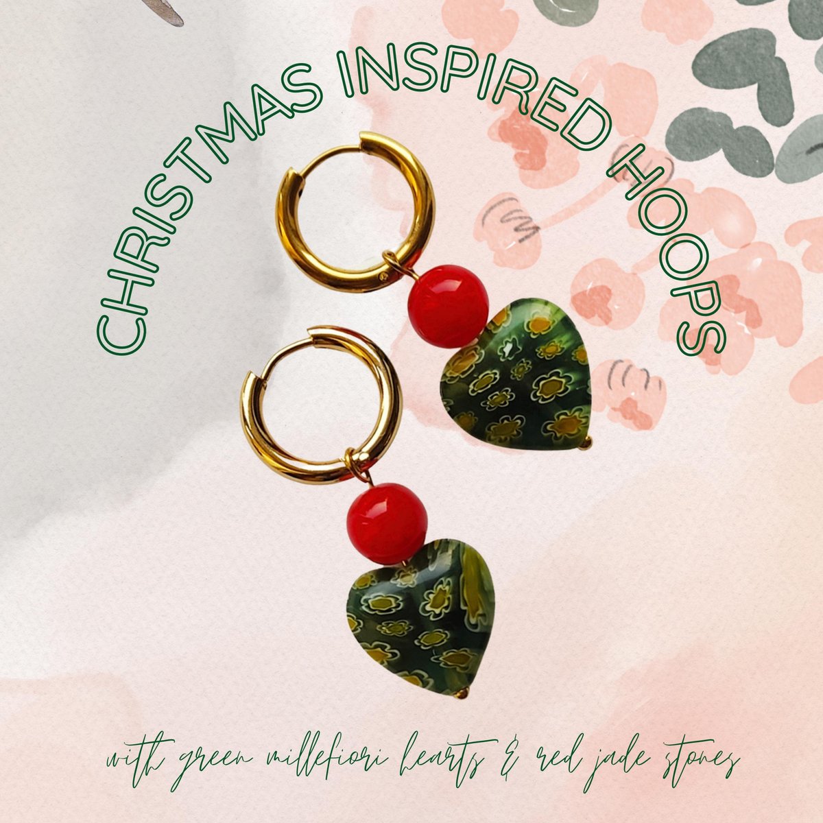 lechataccessori's tweet photo. New earrings in Christmas mood in my #etsyshop https://t.co/CvKCSO0V9w 🎄❤️ #christmasearrings #stainlesssteelhoops #freshwaterpearlhoops #lightweighthoops #millefiorihearthoops #heartearrings #colorfulbeadedhoops #floralearrings https://t.co/O9xPNfyjib
