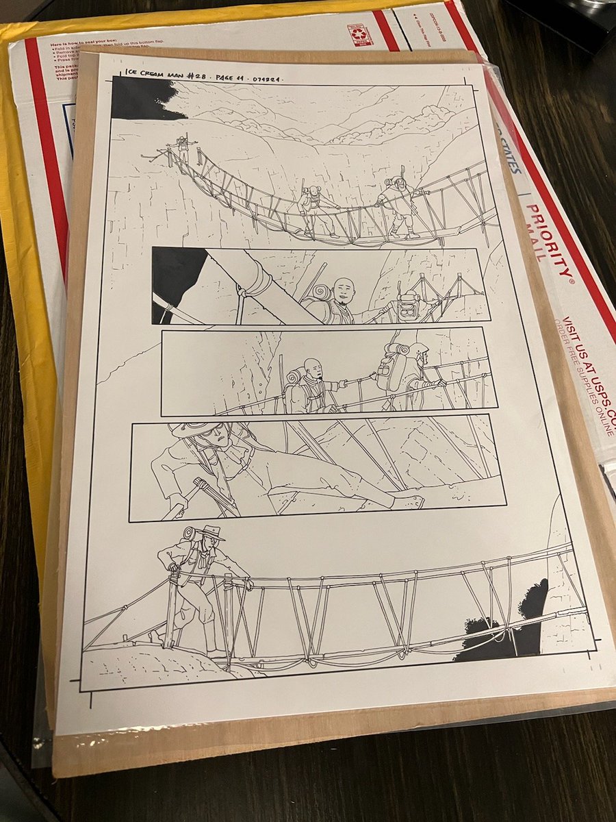 My original art collection grows! My babe surprised me with an early Christmas present: a page from one of my very favorite series, Ice Cream Man!!!

I love love love it. Thank you to <a href="/martinmorazzo/">Martin Morazzo</a> for the beautiful art!