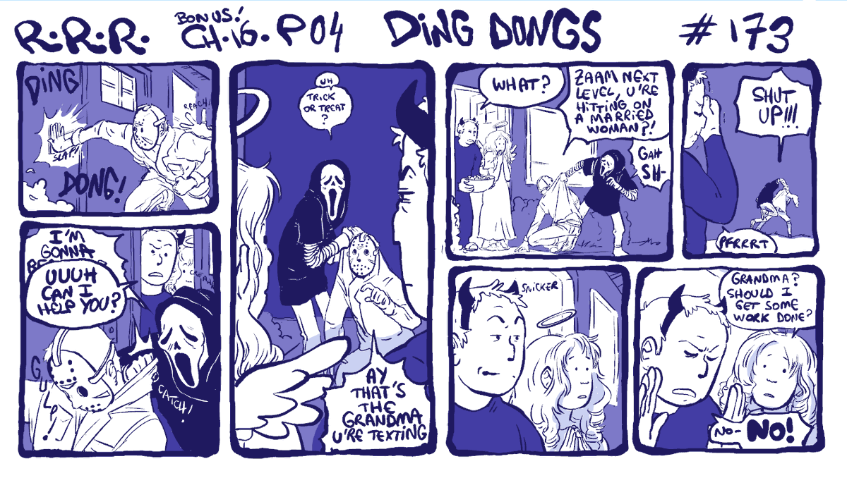 ch16 p 04 ! halloween bonus chapter... #rodneyrrodney
all previous strips neatly arranged in moments, see pinned tweet!