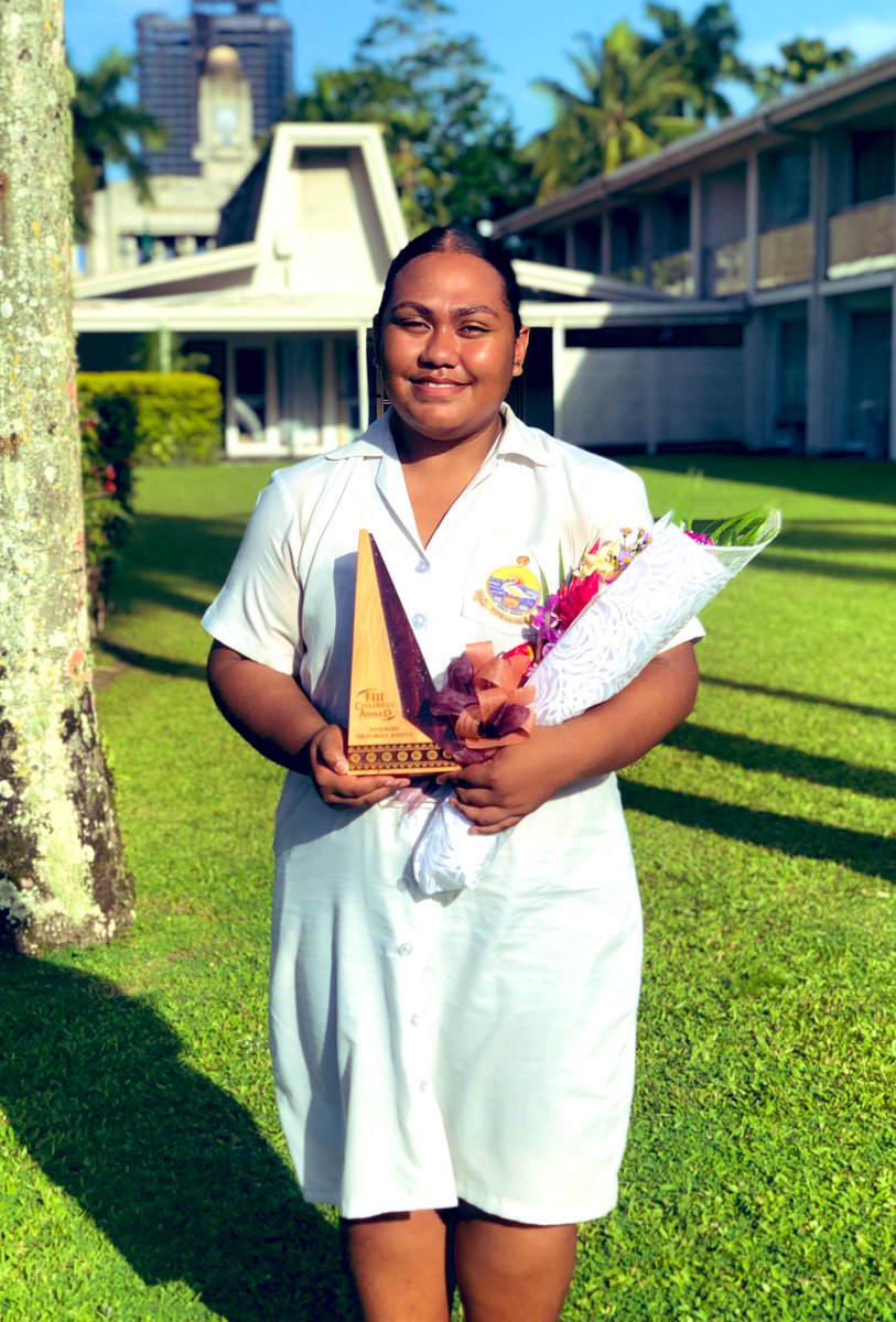 annmary_raduva's tweet photo. thank you Swami Vivekananda College for nominating me &amp; acknowledging my small contributions in the #ClimateAction space &amp; for this #Fiji Children’s Award 2022! This award is dedicated to all the #SVC students &amp; all the Eco Champs in 🇫🇯 #FijiChildren https://t.co/5jmAmBRdCr