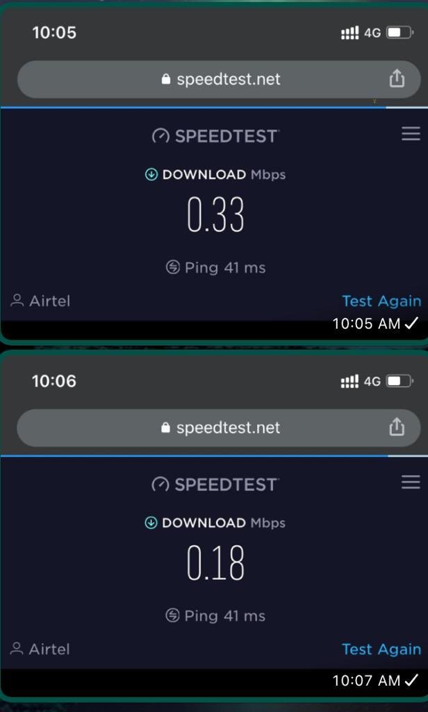 melwin_lobo's tweet photo. @airtelindia @Airtel_Presence your 5G is certainly better than the dial up modem !! https://t.co/Augud0hLWs