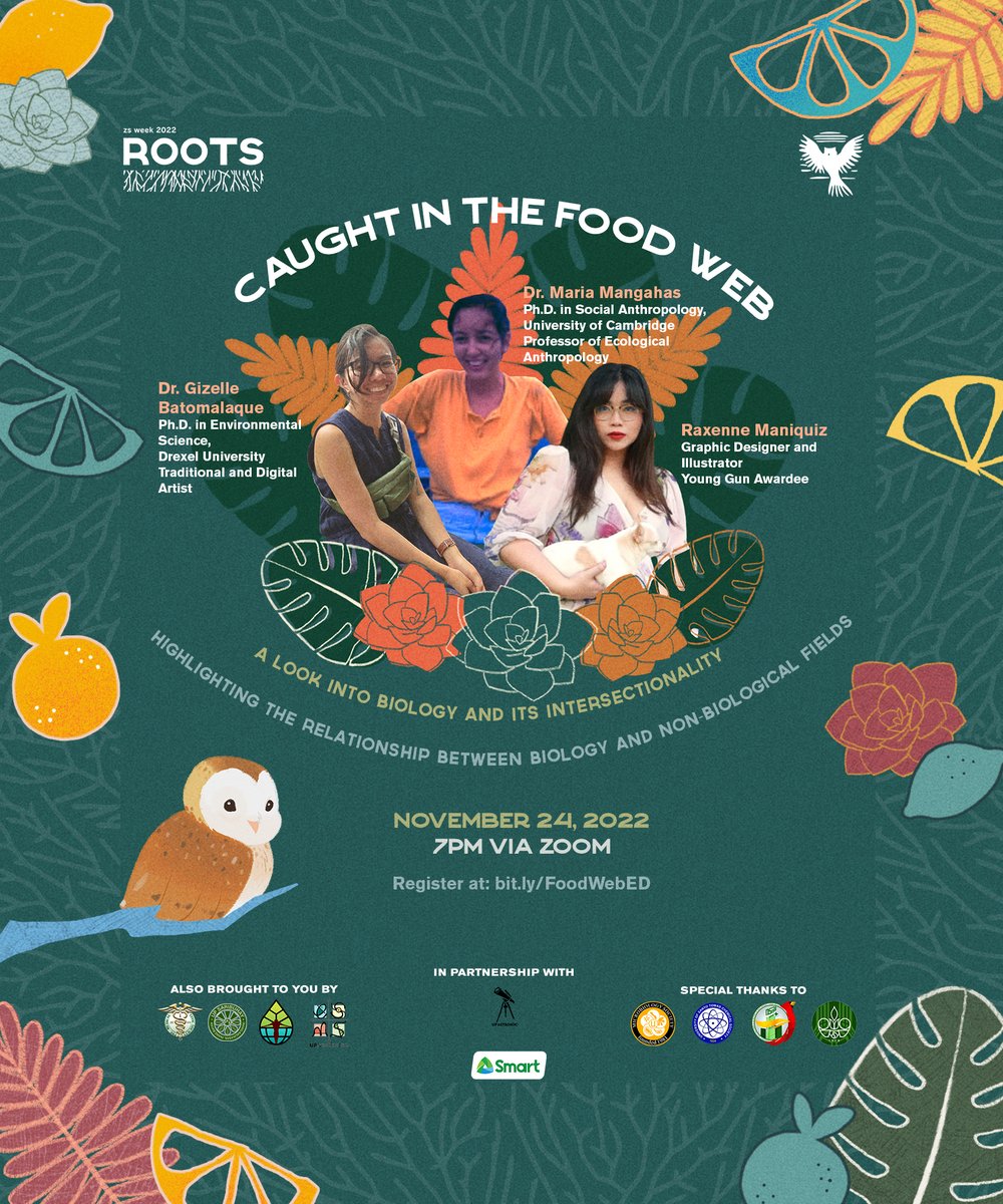official_upzs's tweet photo. DID YOU KNOW: Biology isn’t limited to medicine or research 🤯⁉️

Learn about the roles biology plays in various fields through our educational discussion entitled “Caught in the Food Web: A Look Into Biology and Its Intersectionality” on Nov. 24 at 7PM via Zoom and FB Live! https://t.co/mhyIPBlph8