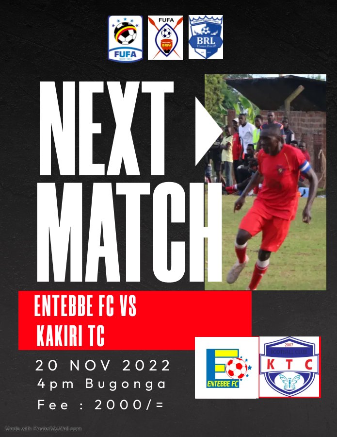 Entebbefc's tweet image. We hope to continue our unbeaten run at home this Sunday against Kakiri Town Council. @BugandaRFA @EBBsAirport @EntebbeOf @HonKakembo @FabriceRulinda