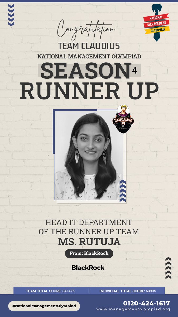 managementolymp's tweet photo. Please meet our runner up team Member Ms. Rutuja. Her contribution paved way to her Team's success during NMO Season 4. We wish her all the best for her all endeavours.

#NationalManagementOlympiad #OnlineOlympiad #ManagementOlympiad #ManagementCompetition #NMO #Result https://t.co/0ptlAcxPOF
