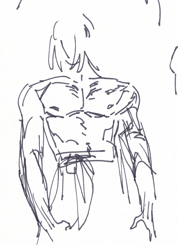 have some old drawings of my mary sue as a goodbye present i guess 