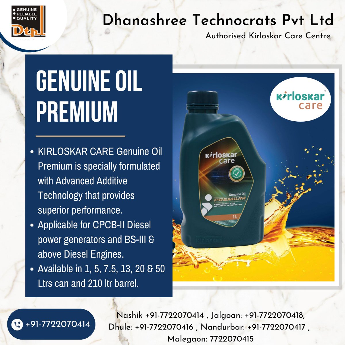 Genuine Oil Premium
#genset #gensetdiesel #gensetsilent #GenuineParts #GenuineOil #oil #premium #superiorquality #performance #dieselpower #generator #generatorservices #generatormaintenance #generatorinstallation #nashikkar #malegaonkar #dhule #nandurbar #jalgaonkars