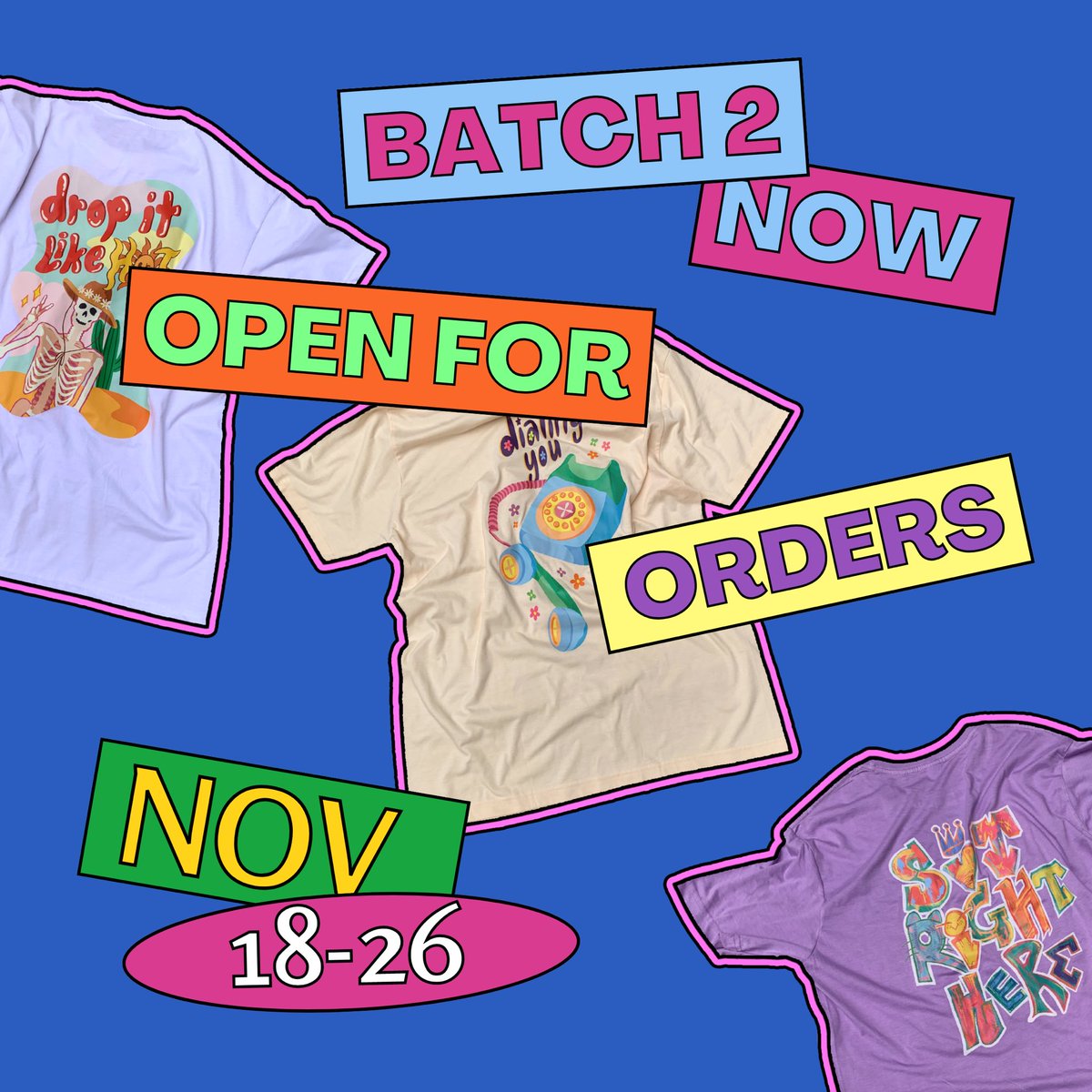 juiceboxprints's tweet photo. HEY CARATS 💗💎
Due to popular request we will be opening a new batch of orders for our face the sun collection to be shipped in time for #BeTSBulacan on December 17!! Make sure to order yours now or before November 25 and show up with the perfect concert outfit!!💥🧃 https://t.co/yEMJsaZ09G