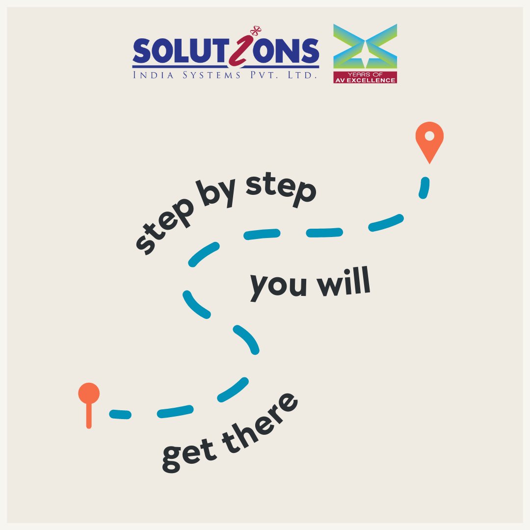 SISPLAV's tweet image. Take small steps every day, and one day you will get there. Each step you take will reveal a new horizon. 
sispl.co.in

 #sispl #avdesign #avequipment #avcompany #avintegration #avinstallation #officegadgets #audiovisualsolutions #audiovisual #quote #smallsteps