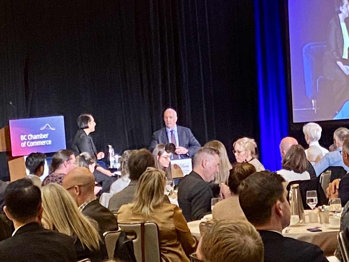 anitahuberman's tweet photo. BC NEWS
The Last Event Conversation with outgoing Premier John Horgan. 
Thank you for working with the Surrey Board of Trade and for recognizing that Surrey matters to BC's economy.
@HeatherDBooth @SBofT @RommelRhona @jjhorgan @bcchamberofcom @indrabhan2017 https://t.co/fdR9ACMDYc