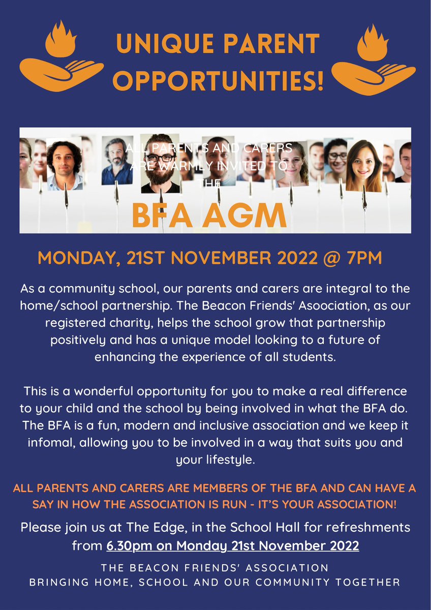 The Beacon Friends' Association (@friendsbeacon) on Twitter photo Our very important BFA AGM is on Monday 21st November. Everyone is welcome. A chance to have your say and elect our trustees. Refreshments from 6.30pm. See you there. <a href="/TheBeaconSch/">The Beacon School</a> Our very important BFA AGM is on Monday 21st November. Everyone is welcome. A chance to have your say and elect our trustees. Refreshments from 6.30pm. See you there. <a href="/TheBeaconSch/">The Beacon School</a>