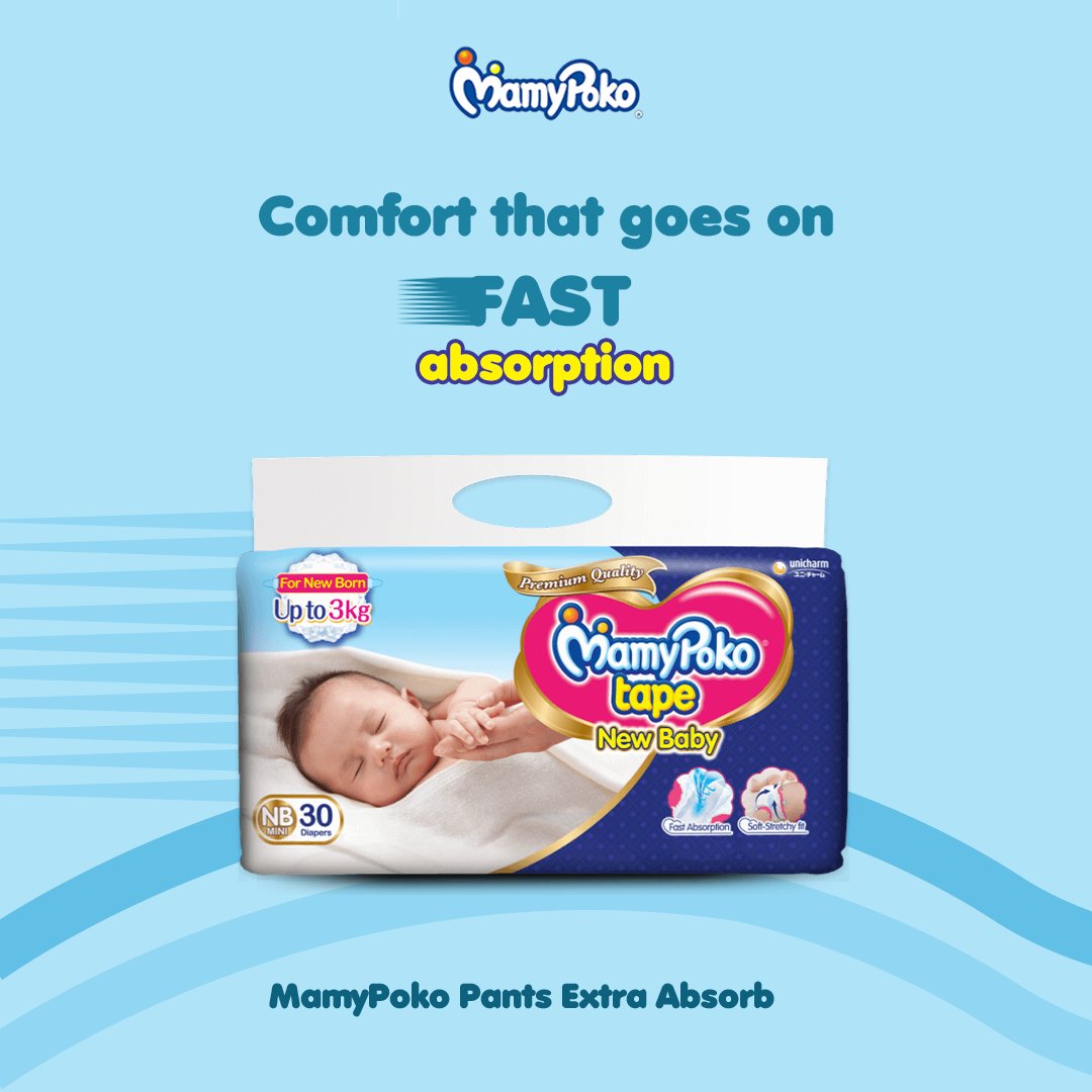 MamyPokoIN's tweet photo. Presenting MamyPoko Tape New Born Mini, the best tape style diapers with extra comfort and a soft stretchy fit for your newborn.
#babydiaper #Tapestyle #mamy #mamypoko #baby #babygirl #babyboy #babyshower #babylove #littleones #newborn #newbornbaby https://t.co/IeL7bRiDL6